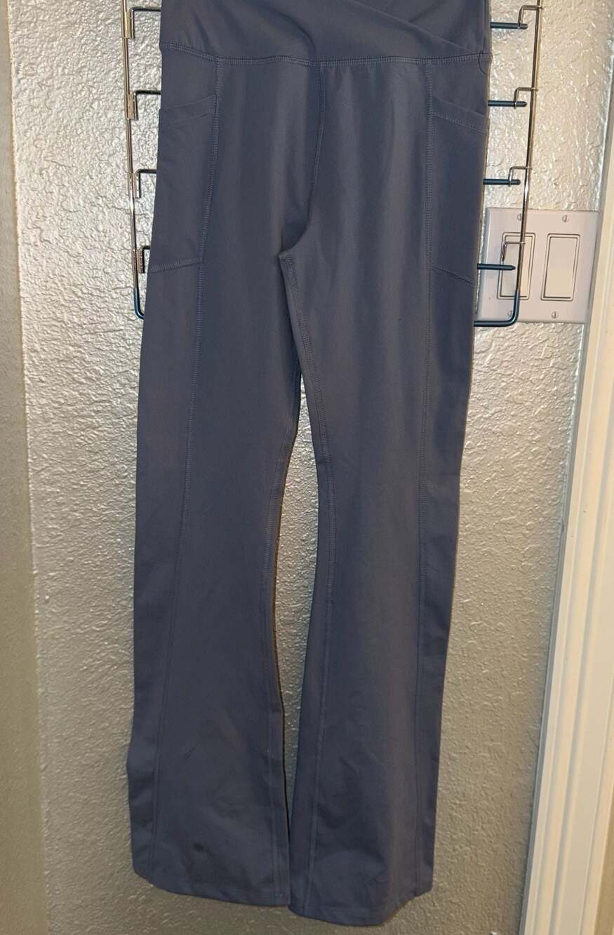 Calvin Klein Performance Women's High-Rise Flare Yoga Pants with Side Pockets